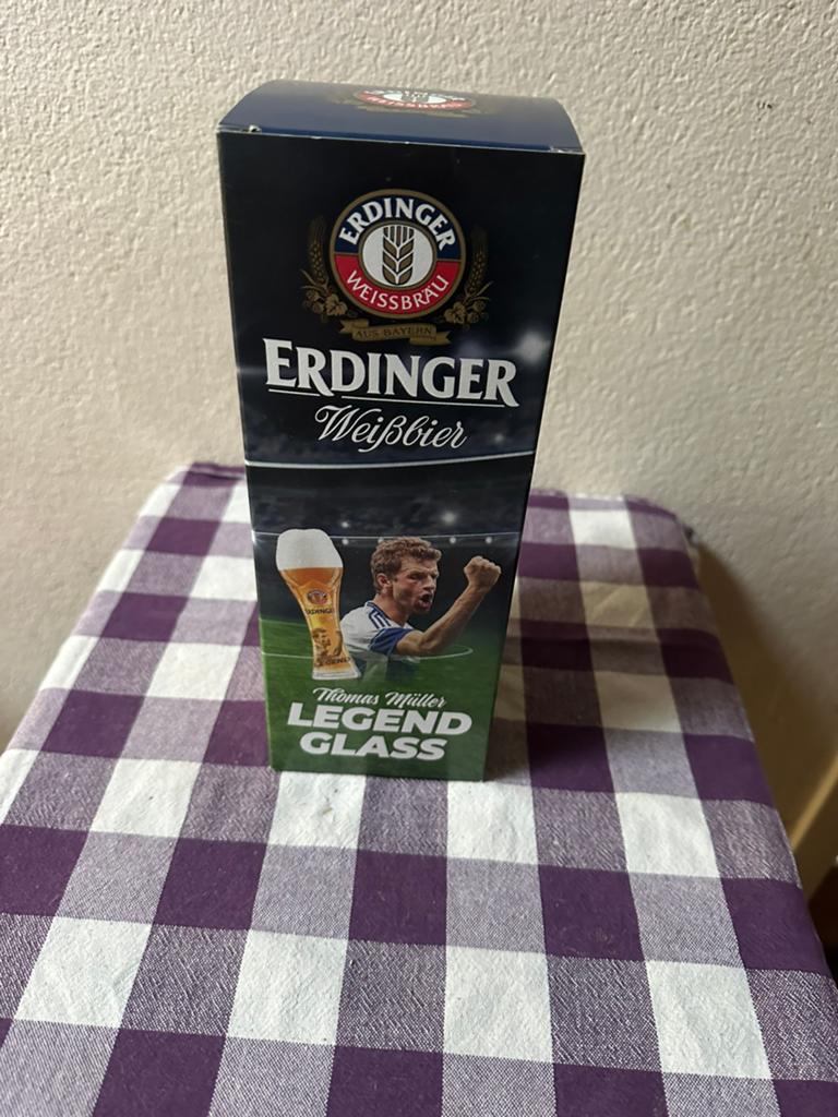 Erdinger bierglas, Verzamelen, Ophalen of Verzenden, Zo goed als nieuw, Glas of Glazen, Overige merken
