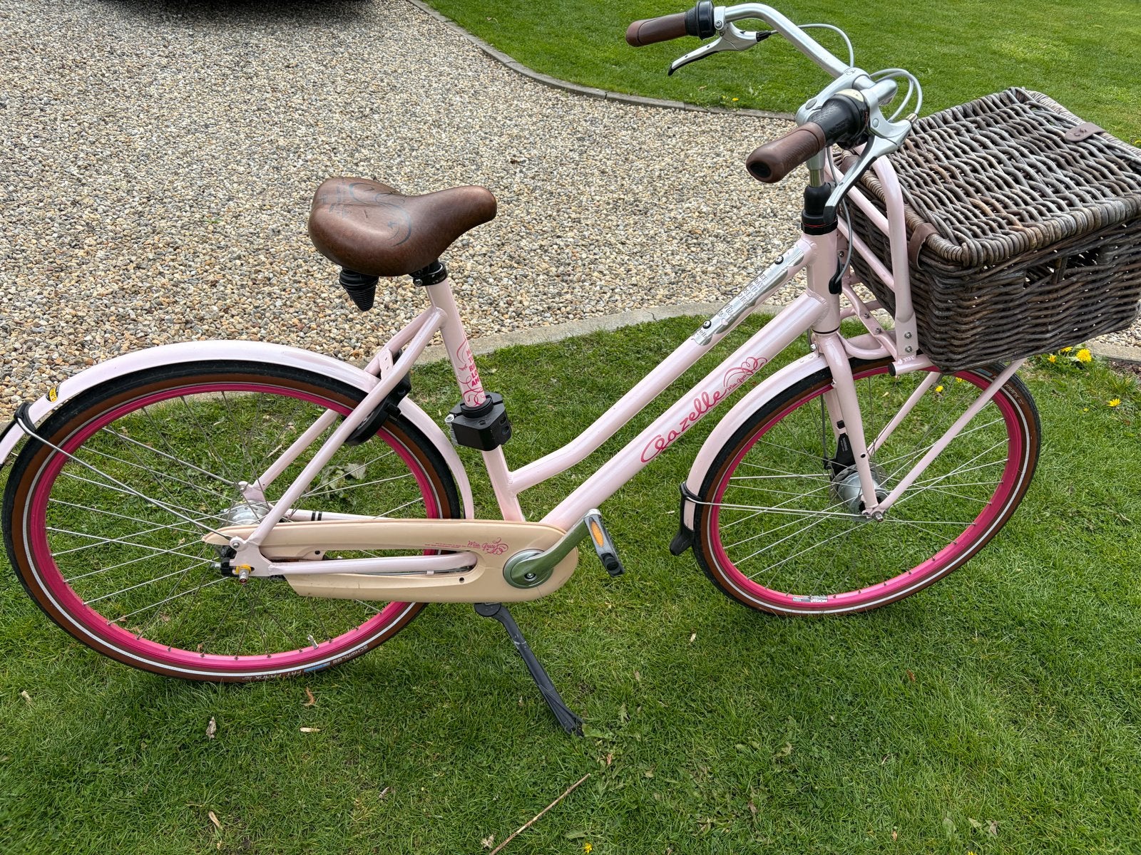Gazelle Miss Grace fiets - Roze - Gebruikt maar fietst super, Ophalen, Velgrem, Versnellingen, Gazelle