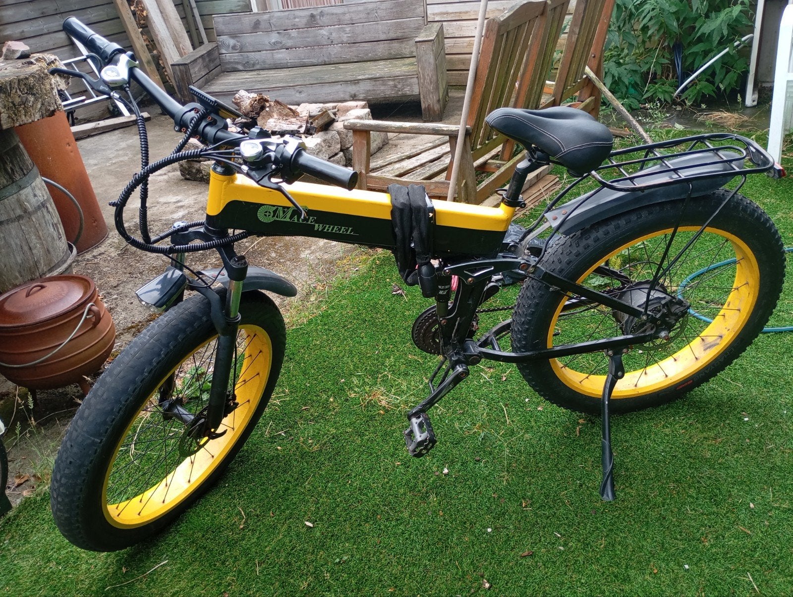 Opvouwbare elektrische fiets met dikke banden, Overige merken, Gebruikt, Ophalen of Verzenden, 51 tot 55 cm