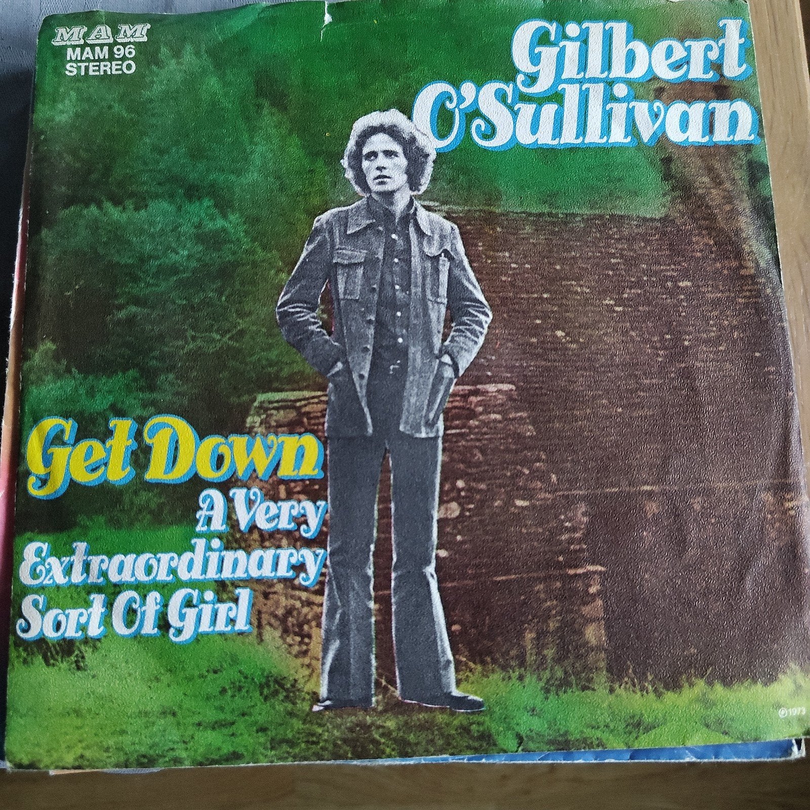 Gilbert O'Sullivan - Get Down (Single, 1973), Ophalen of Verzenden, Gebruikt