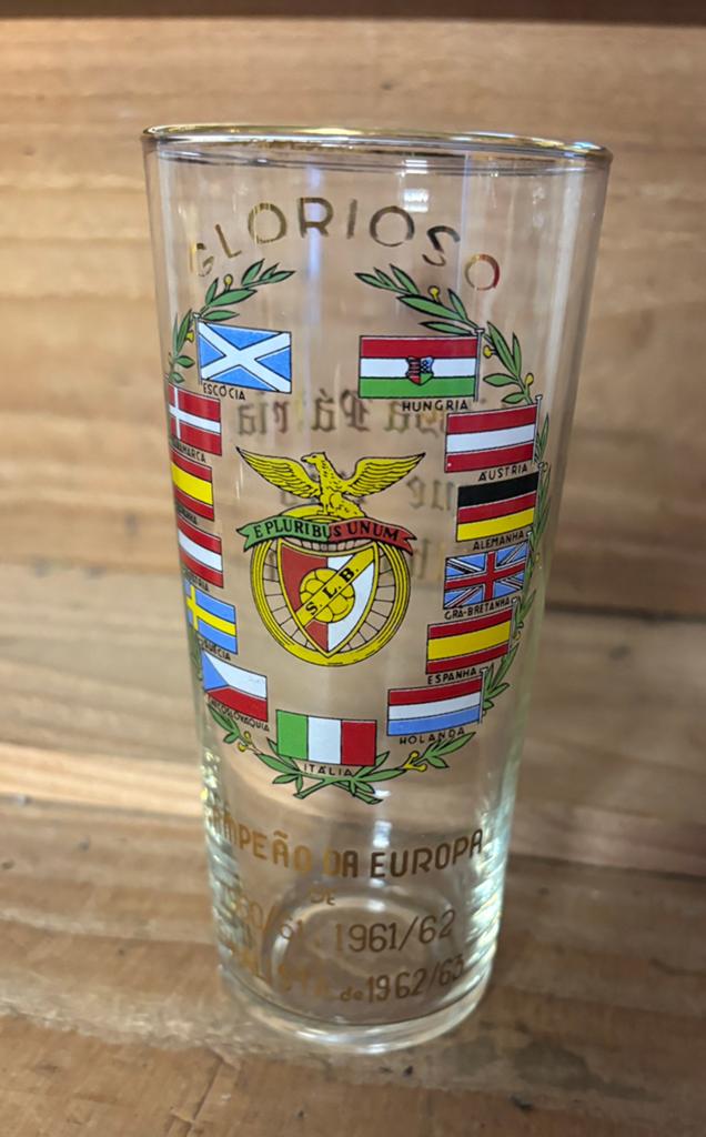 SL Benfica glas, Verzamelen, Ophalen of Verzenden, Gebruikt