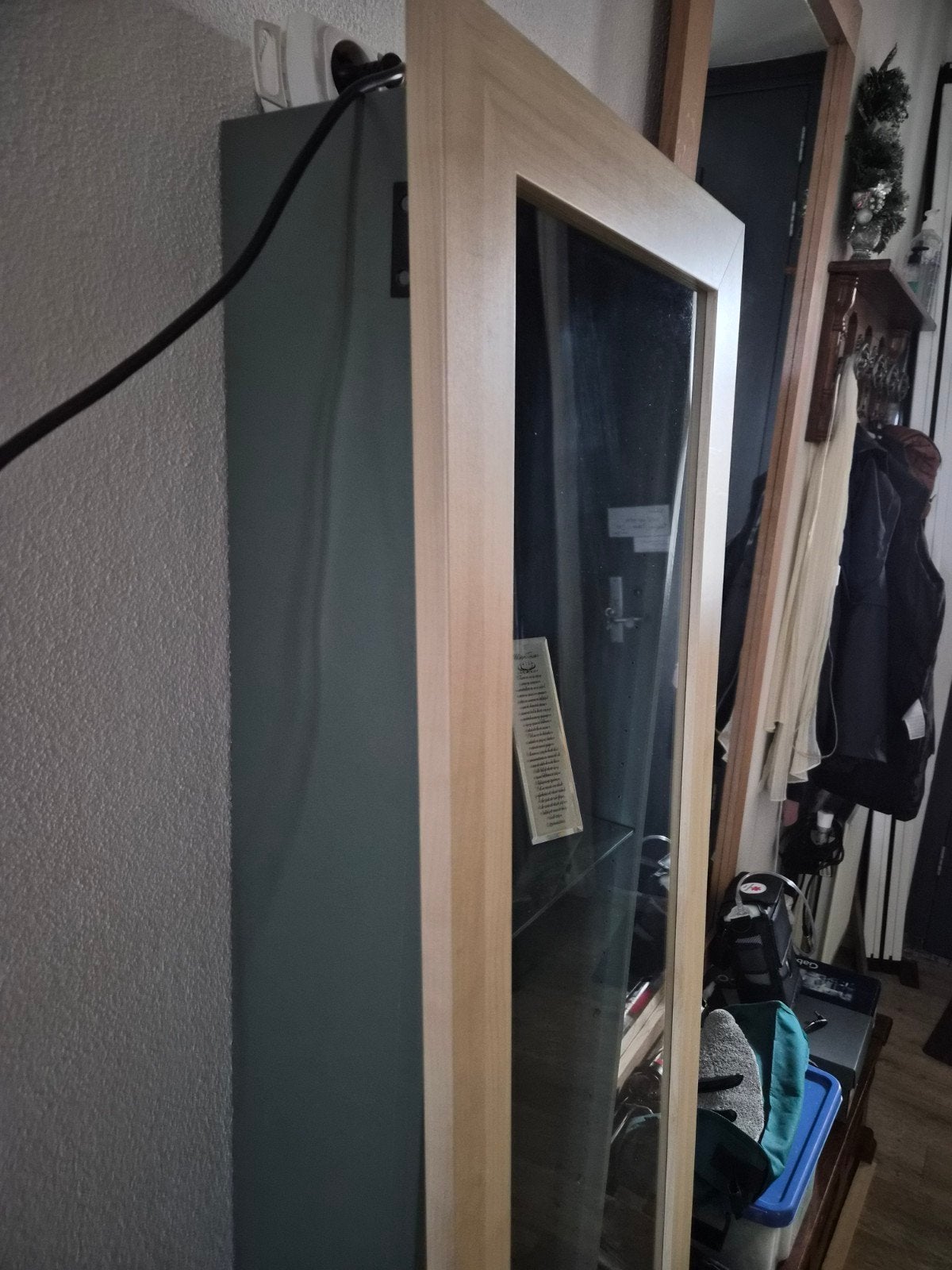 Mooie Ikea wand vitrine kast, Ophalen of Verzenden, Zo goed als nieuw, 150 tot 200 cm