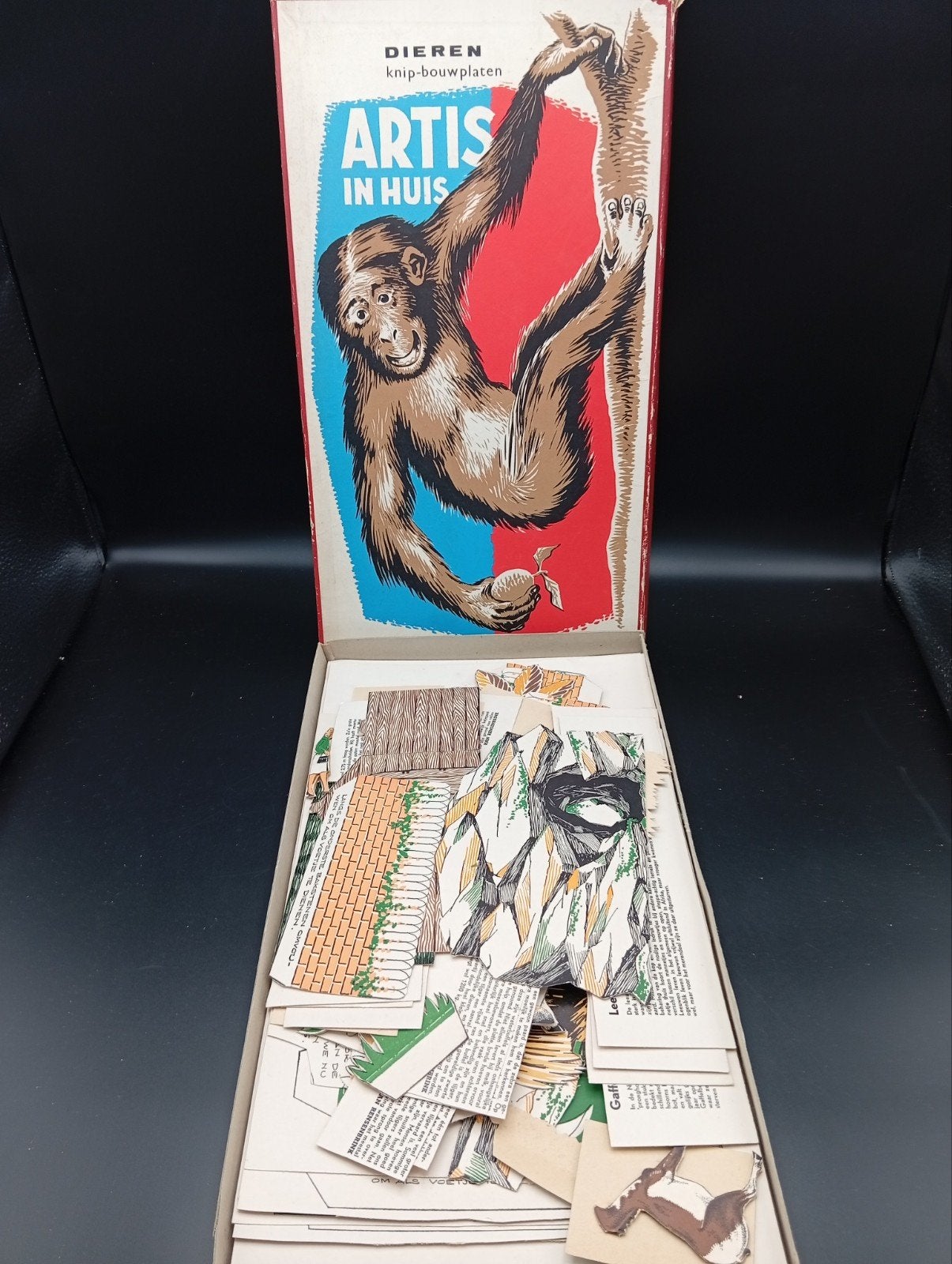 Vintage set Artis knip set dieren. jaren 50, Antiek en Kunst, Ophalen of Verzenden