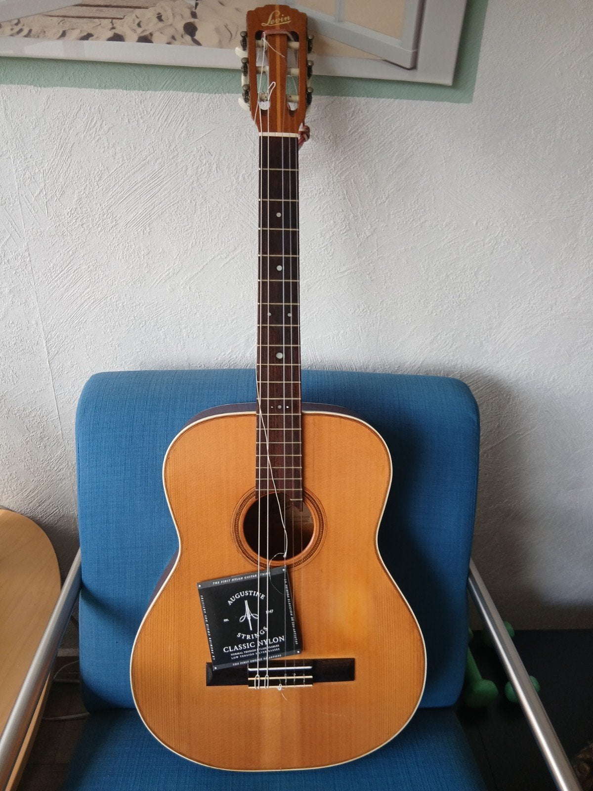 Levin LG-20 Klassieke Gitaar - Vintage, Nieuwe Snaren, Muziek en Instrumenten, Ophalen of Verzenden, Gebruikt, Klassieke of Spaanse gitaar
