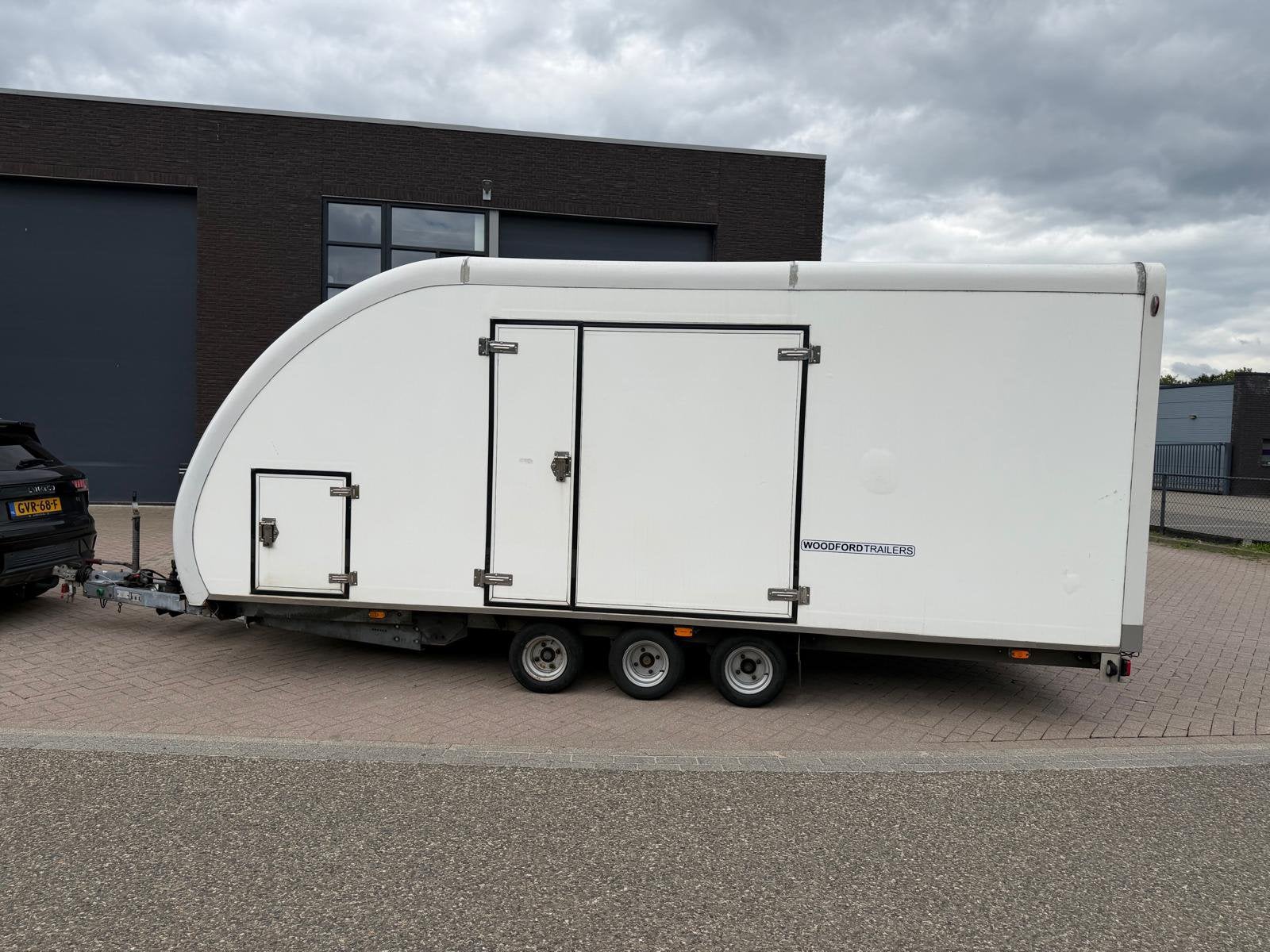 Woodford autotrailer met electrische lier, Ophalen, Gebruikt