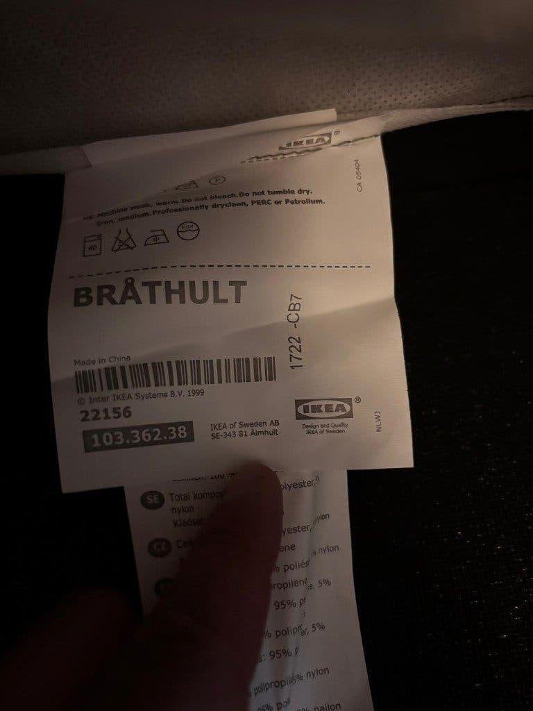 Foto 13 van IKEA BRÅTHULT hoekslaapbank - Grijs