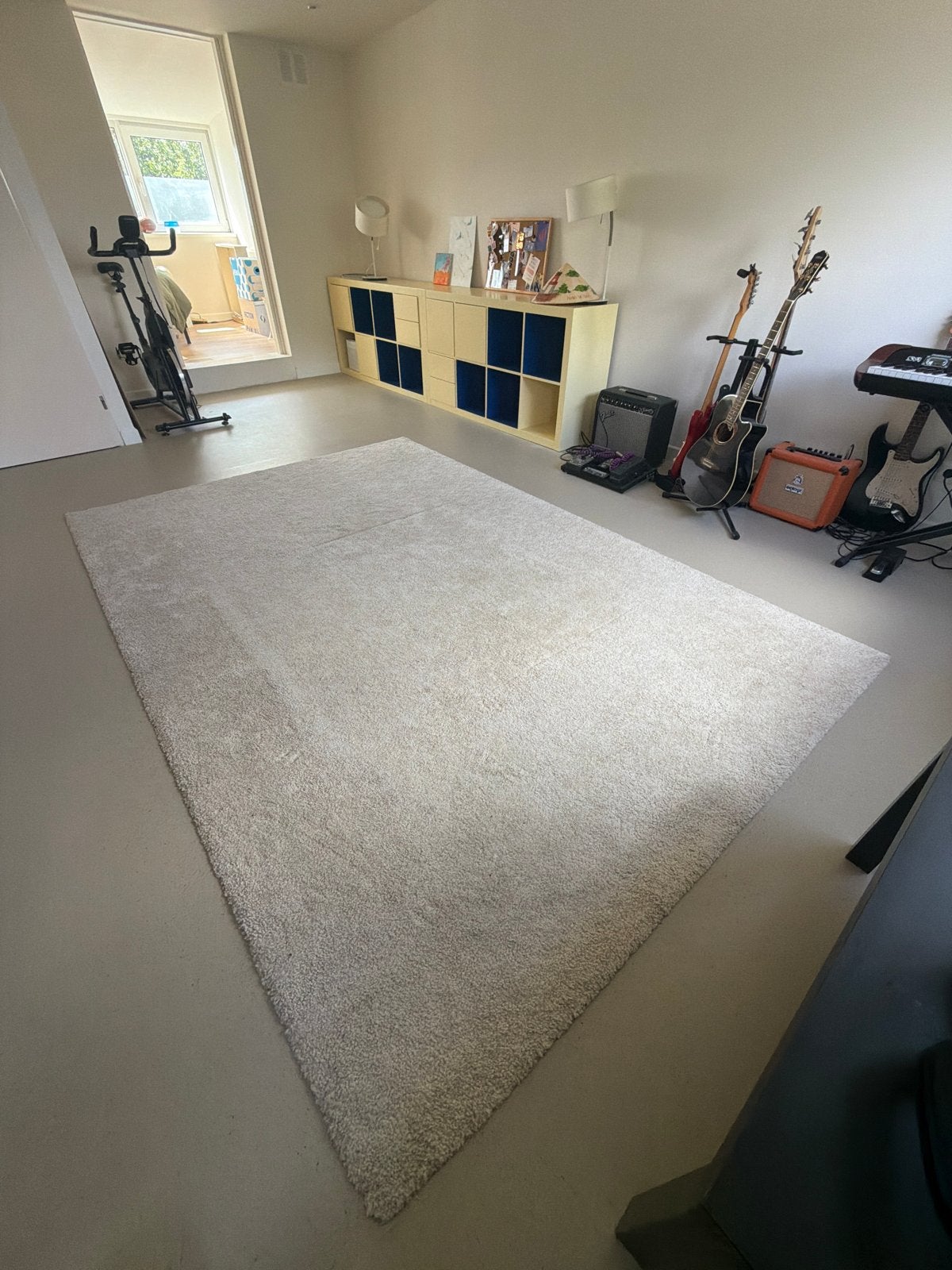Ikea Stoense vloerkleed ecru 200x300 - Zo goed als nieuw, Huis en Inrichting, Stoffering | Tapijten en Kleden, Ophalen, 200 cm of meer