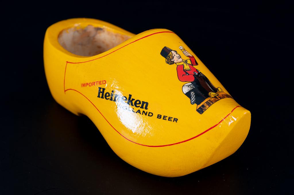 Heineken klomp, export Amerika, Verzamelen, Biermerken, Zo goed als nieuw, Reclamebord, Plaat of Schild, Heineken, Ophalen of Verzenden