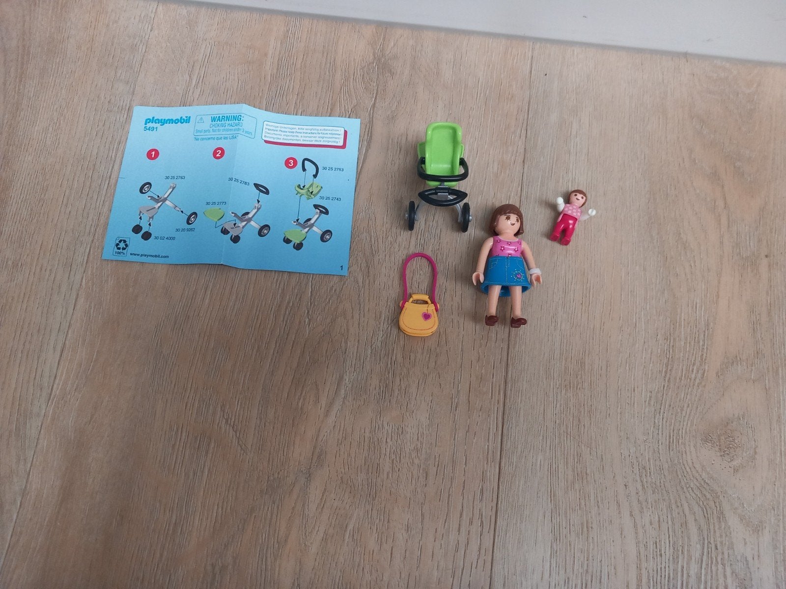 5491 Mama met Kinderwagen Playmobil, Ophalen, Gebruikt, Complete set, Overige typen