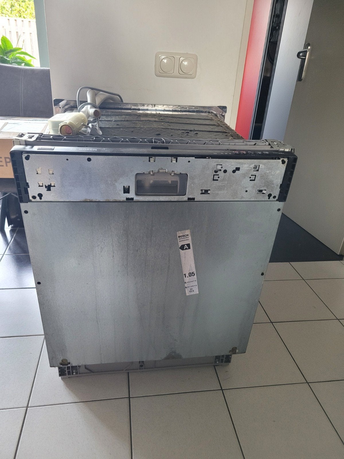 Bosch Inbouw Vaatwasser - Gebruikt, Ophalen, Gebruikt, 60 cm of meer, Inbouw