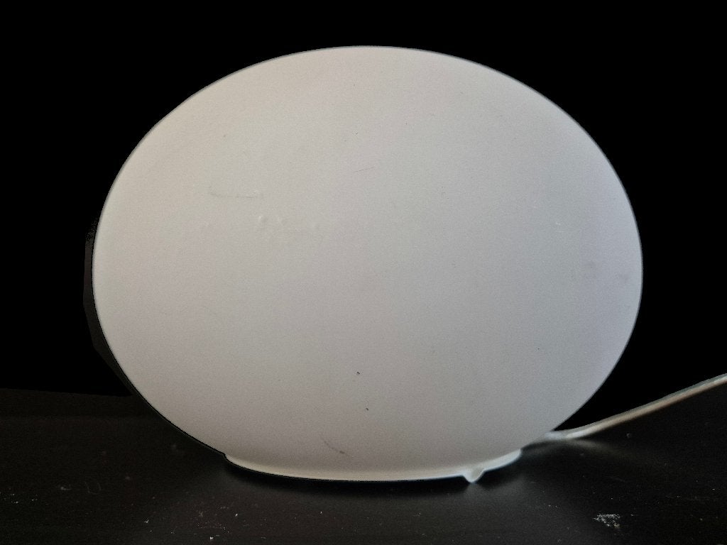 Schitterende vintage Ilu di Ventro glazen mushroom tafellamp, Ophalen of Verzenden, Gebruikt, Glas, Minder dan 50 cm