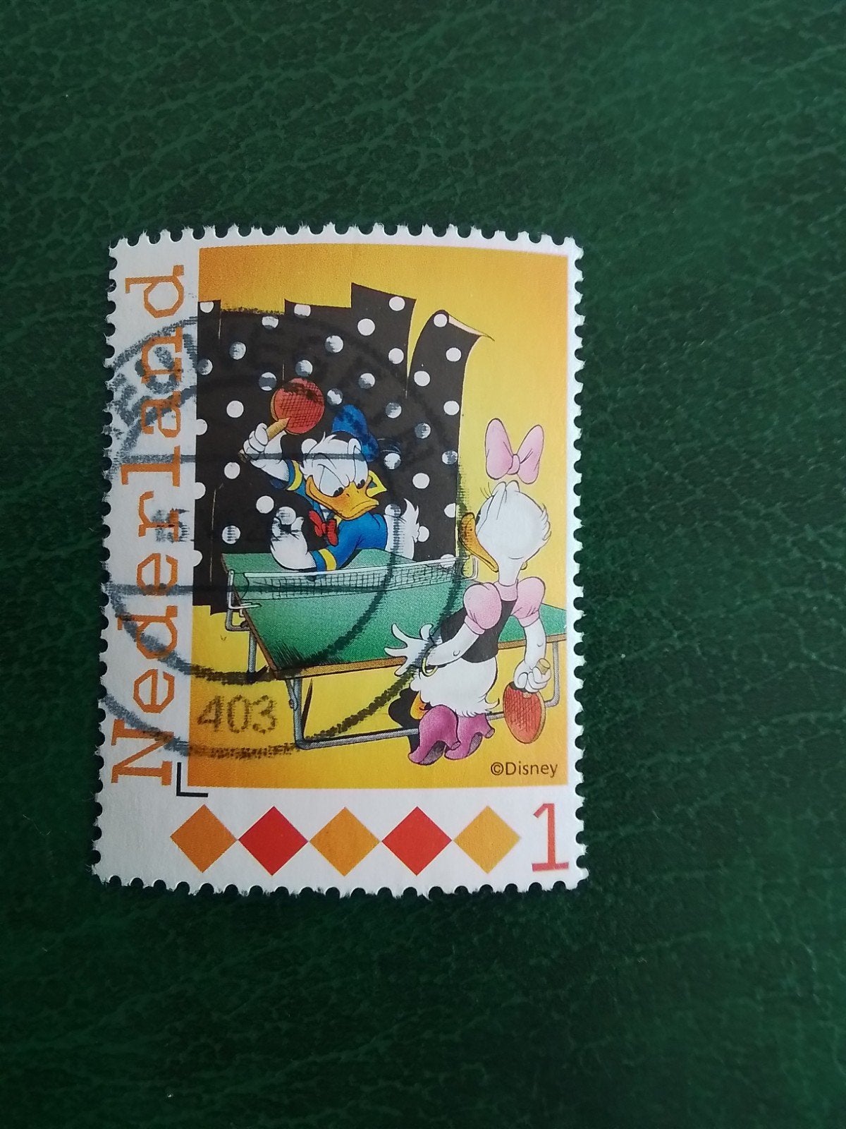 Nederland gestempeld persoonlijke zegel Donald Duck, Postzegels en Munten, Postzegels | Nederland, Ophalen of Verzenden, Na 1940
