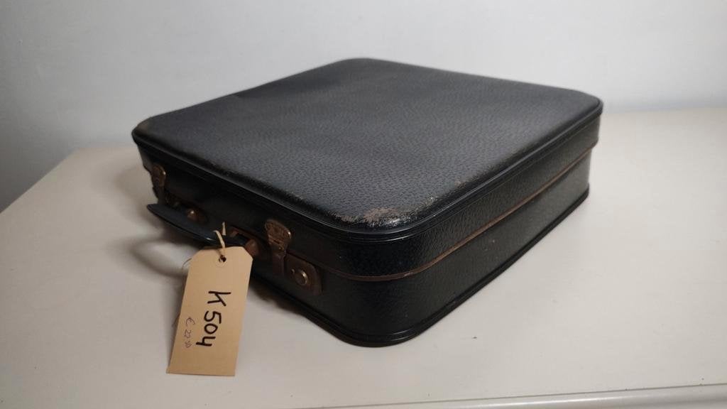 K504 VINTAGE stewardess koffer zwart in goede staat, Sieraden, Tassen en Uiterlijk, Overige materialen, Gebruikt, -, -