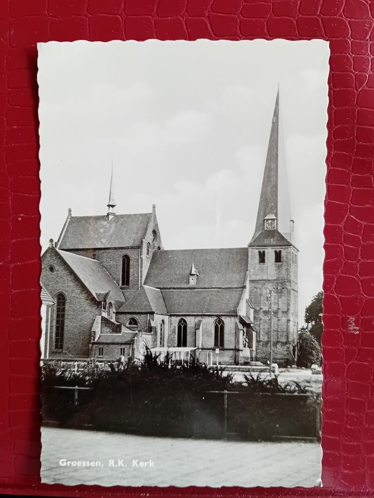 Ansichtkaart Groessen, Verzamelen, Ophalen of Verzenden