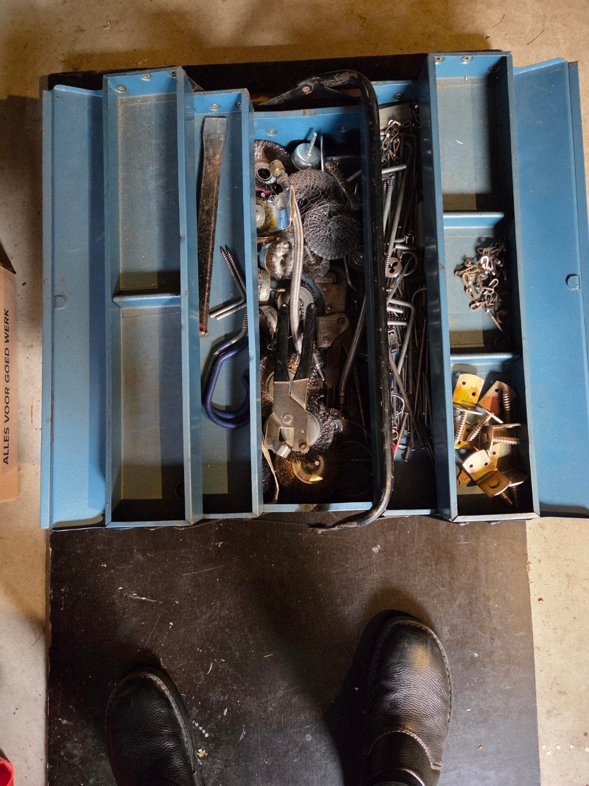 Gereedschapskist met diverse handgereedschappen, Ophalen, Gebruikt, Beitel, Overige merken