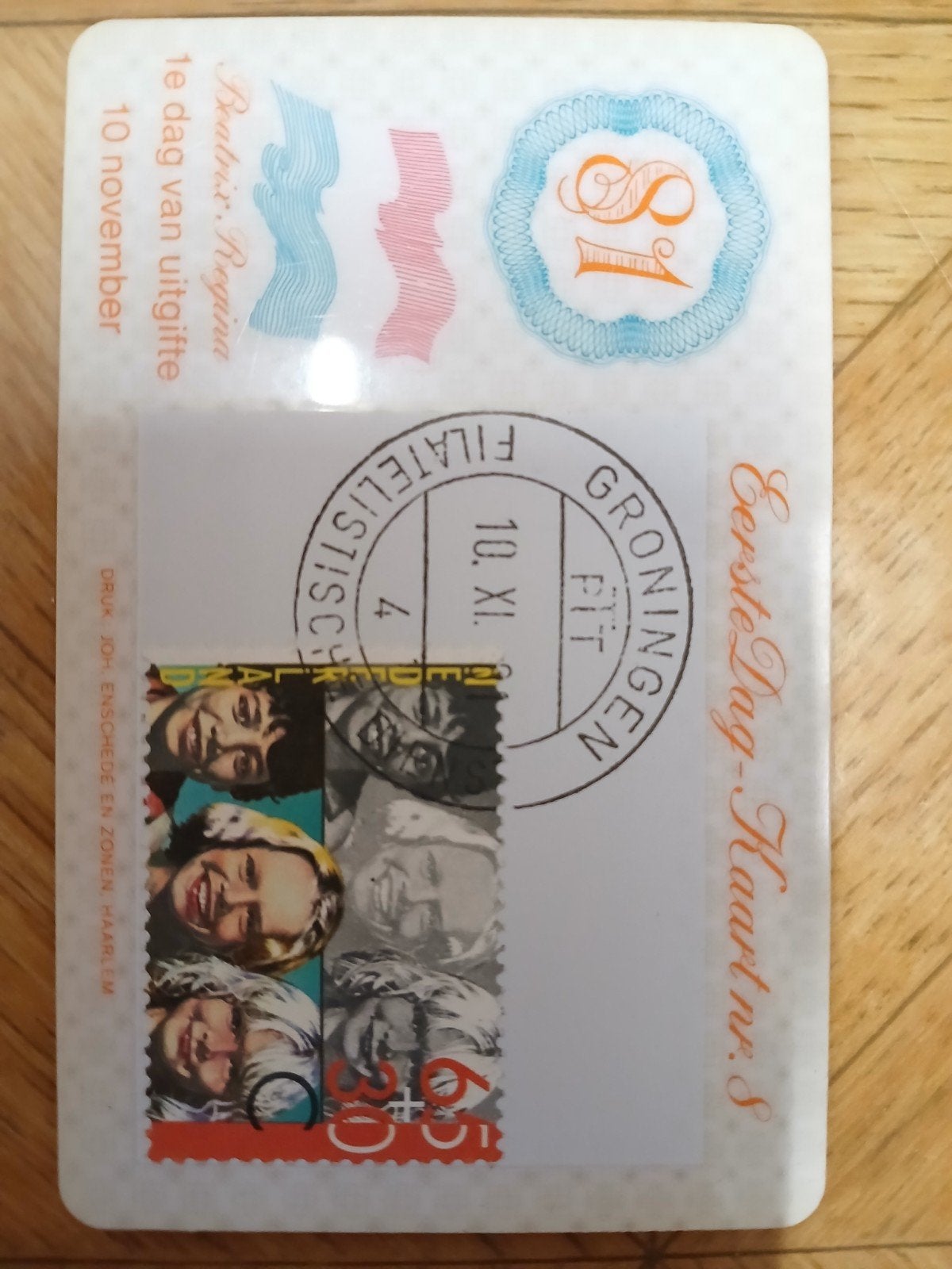 Eerste Dag-Kaart nr. 8 Beatrix Regina 10 november, Ophalen of Verzenden