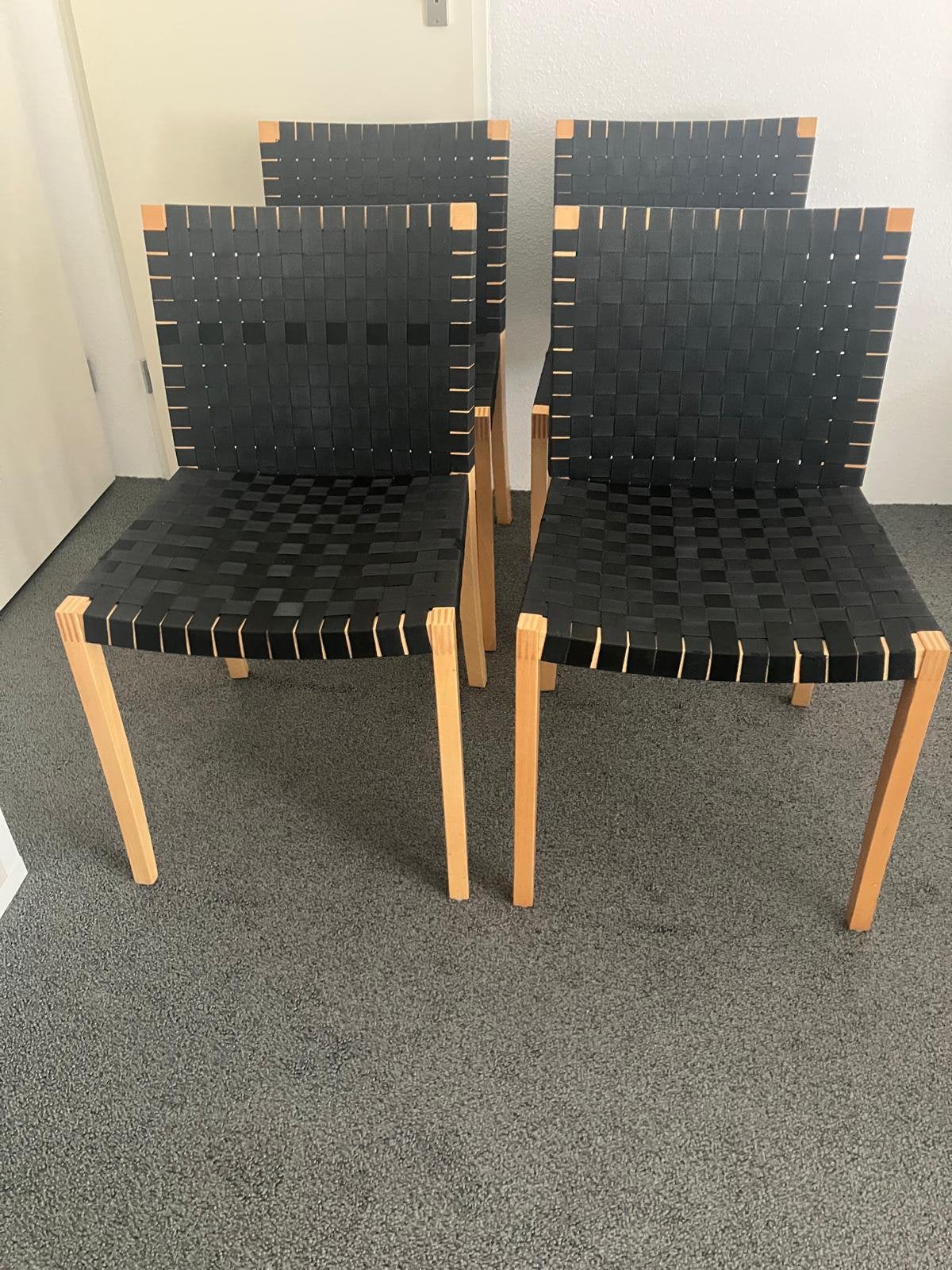 Thonet model 737 eetkamer stoelen, Huis en Inrichting, Stoelen, Ophalen, Gebruikt, Zwart, Vier