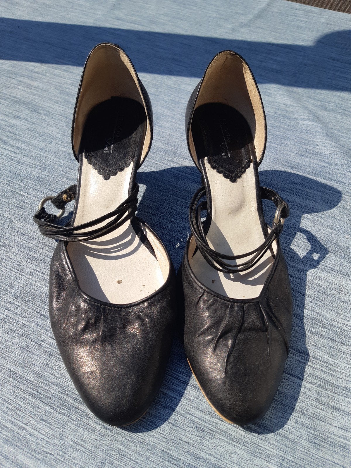 Vai vai leren schoenen maat 39, Via Vai, Pumps, Zwart, Ophalen of Verzenden