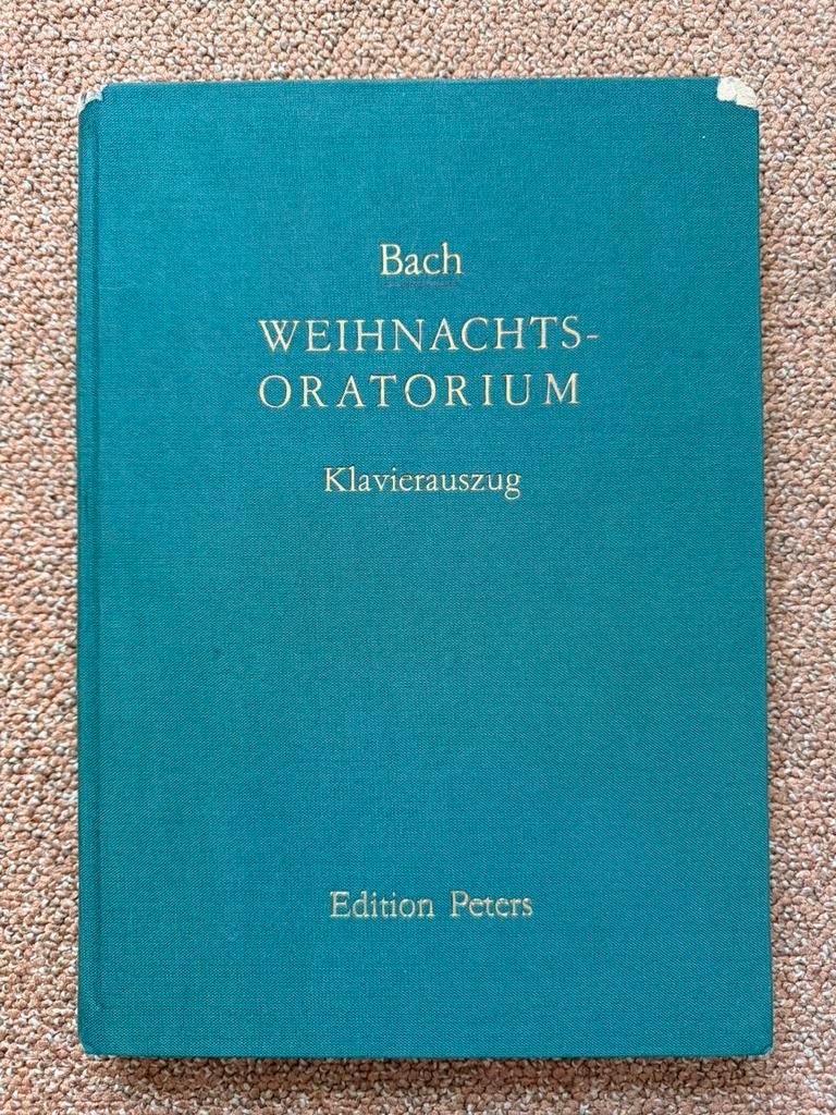 Bach Weihnachtsoratorium weihnachts oratorium Edition Peters, Muziek en Instrumenten, Bladmuziek, Gebruikt, Klassiek, Ophalen of Verzenden
