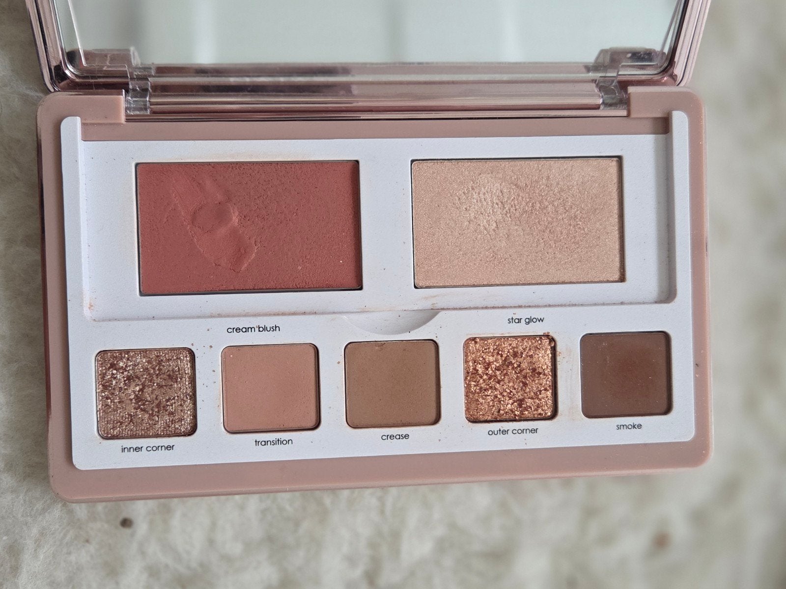 natasha denona Glam face pallet & mini oogschaduw, Sieraden, Tassen en Uiterlijk, Ophalen of Verzenden, Zo goed als nieuw, Ogen