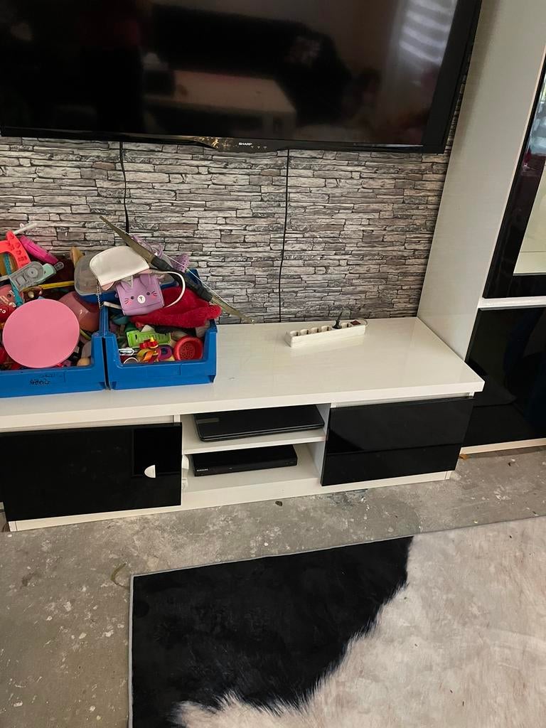 3-delige woonkamer set – tv meubel + 2 vitrinekasten, Ophalen of Verzenden, Zo goed als nieuw, 25 tot 50 cm, Minder dan 100 cm