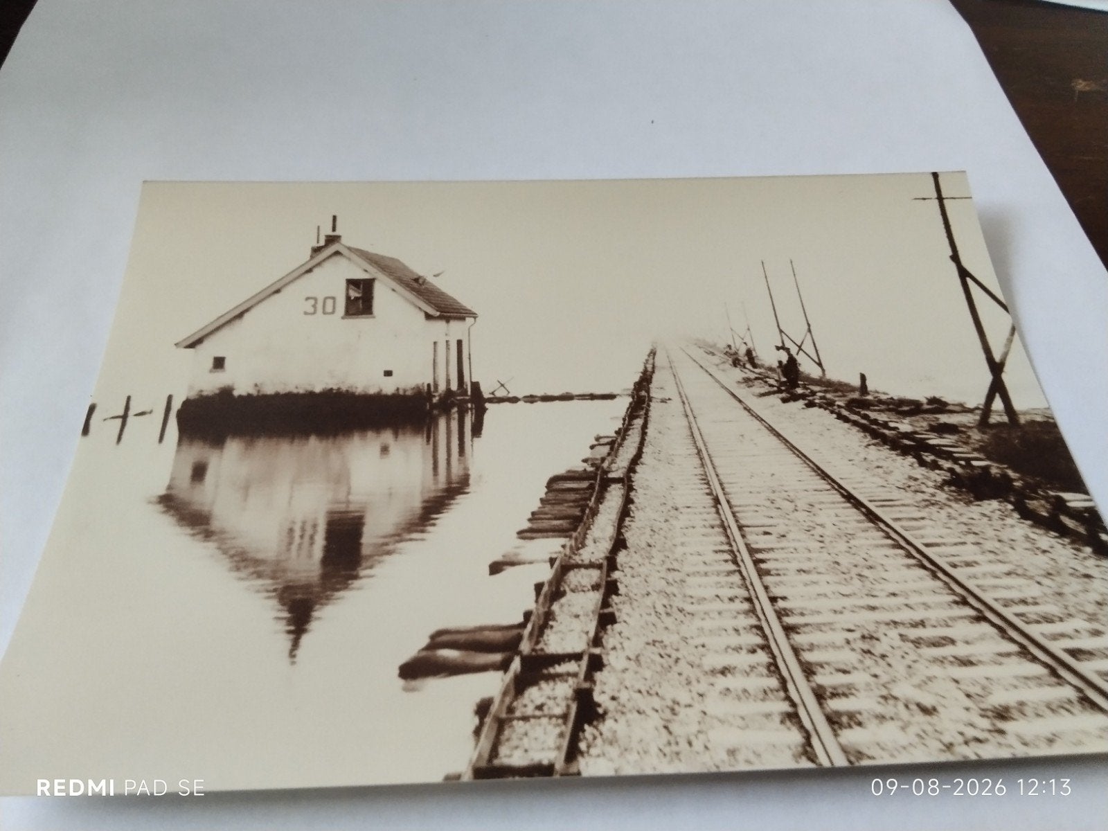 badkuip trace tussen Kruiningen en Yerseke 1953WATERSNOOD., Gebruikt, Foto, Ophalen of Verzenden, Gebouw