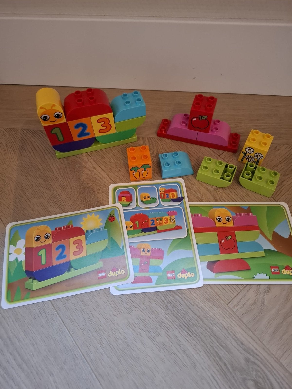 Lego Duplo Mijn Eerste Cijferrups 10831 met kaarten, Overige thema's, Ophalen of Verzenden, Zo goed als nieuw, Compleet