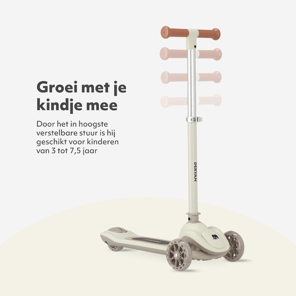 DERYAN Harvey kinderstep grijs | LED, 3 wielen, Ophalen, Deryan, Zo goed als nieuw, Marithaime 8, 6662 WD Elst, Nederland