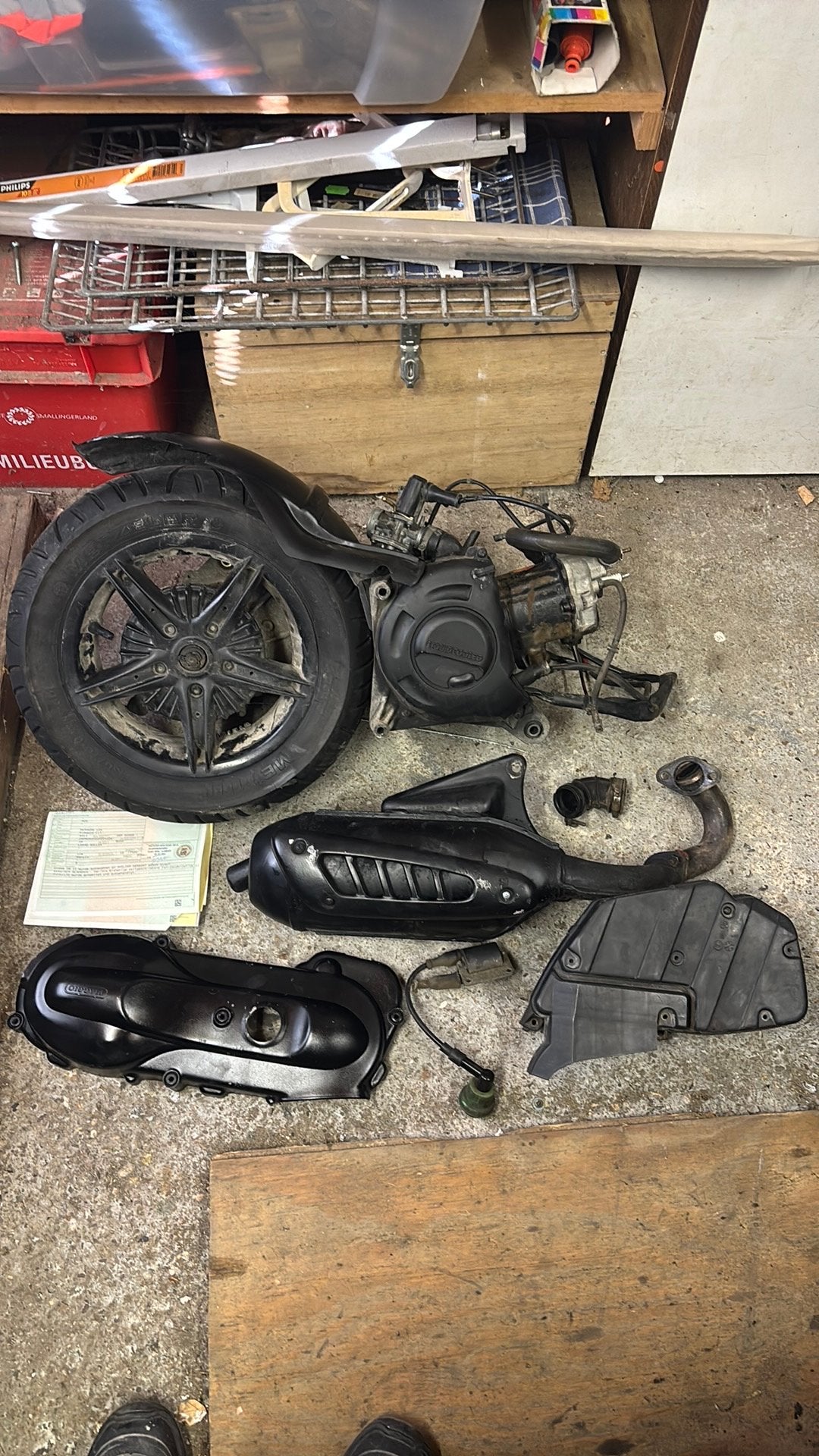 Hexagon Lx 125cc blok met pap plug and play, Fietsen en Brommers, Ophalen, Zo goed als nieuw, Blok, Piaggio