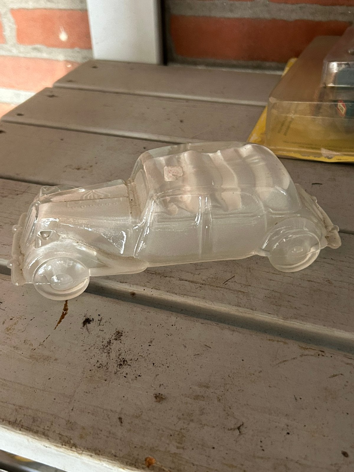 Citroen traction avant glazen model, Ophalen of Verzenden, Zo goed als nieuw, Auto, Overige merken
