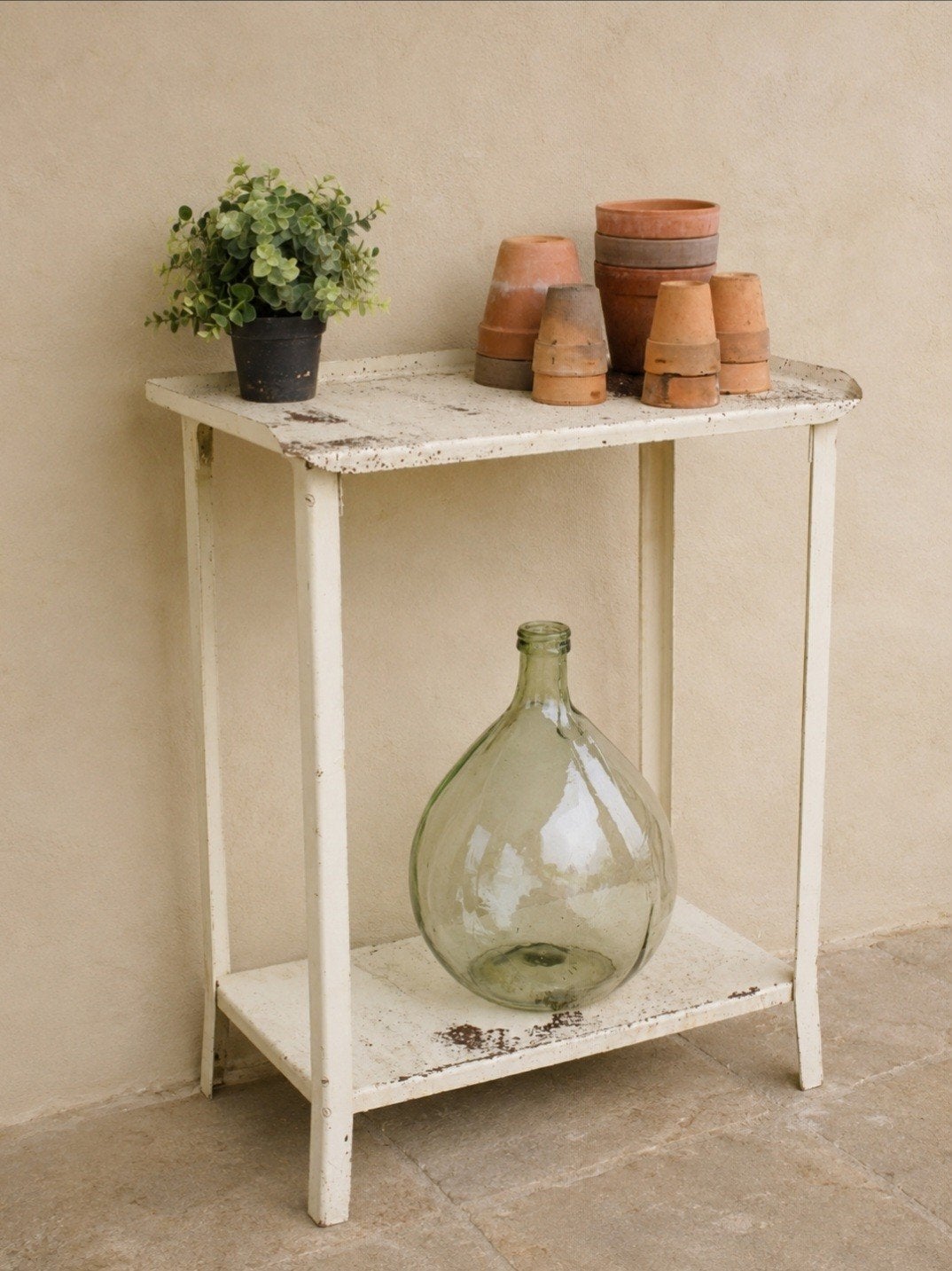 franse stoere ijzeren oppottafel/ tafel, Ophalen