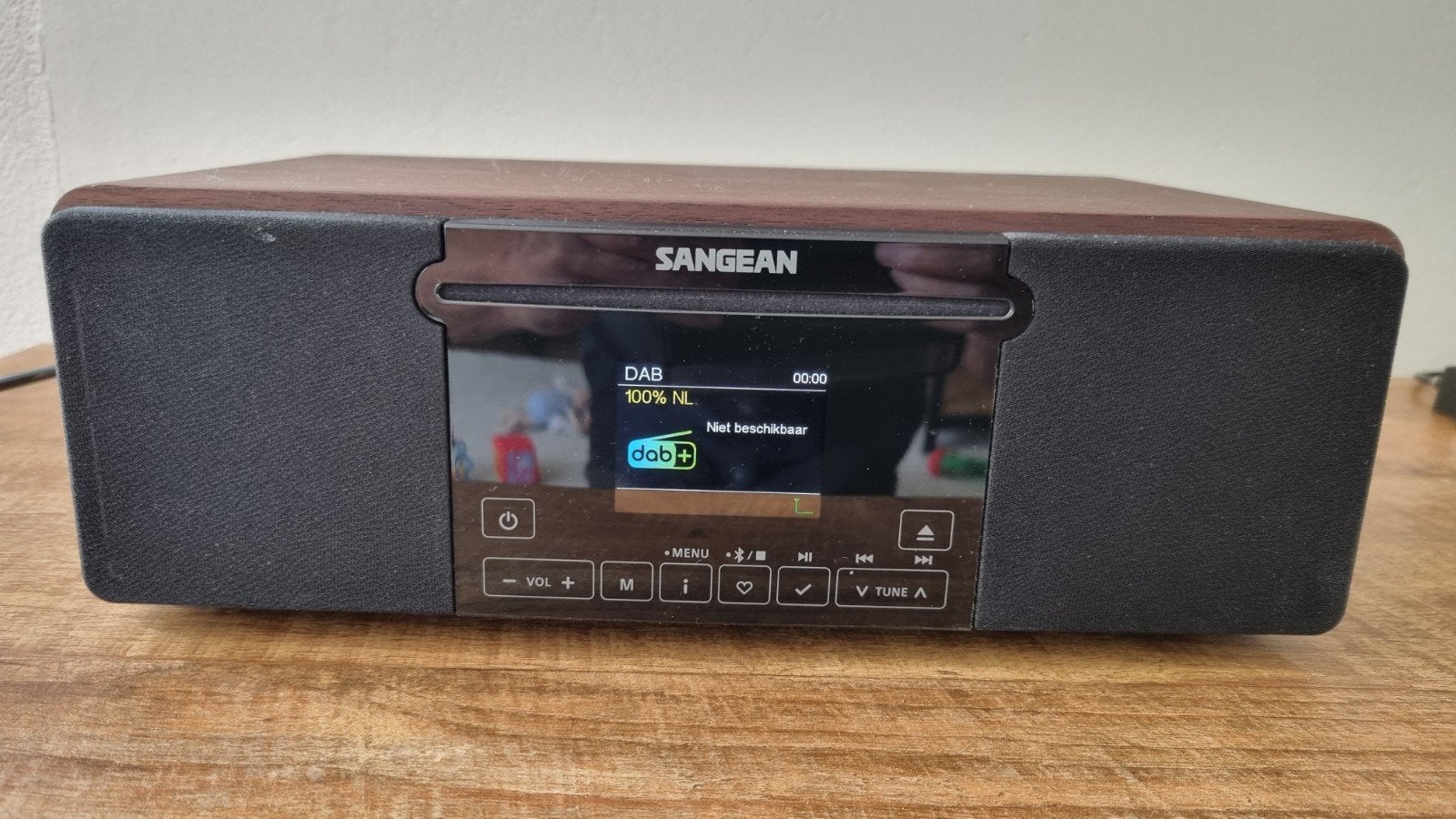 Sangean DDR-55BT DAB+/FM/CD/USB/SD/AUX/Bluetooth Radio, Ophalen, Zo goed als nieuw, Radio, Met cd-speler
