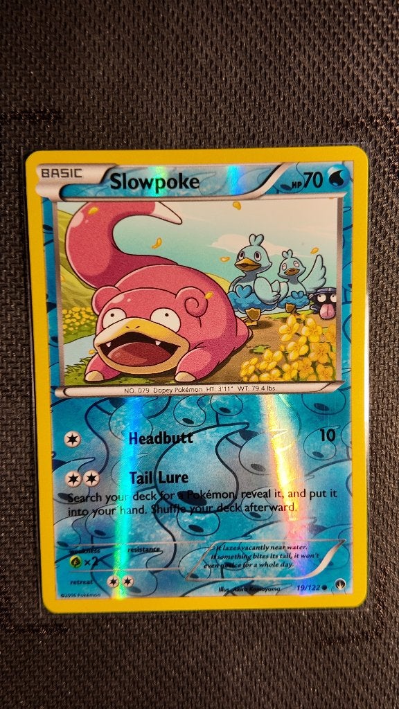Slowpoke 19 BREAKpoint | Pokemon kaart, Ophalen, Losse kaart, Foil
