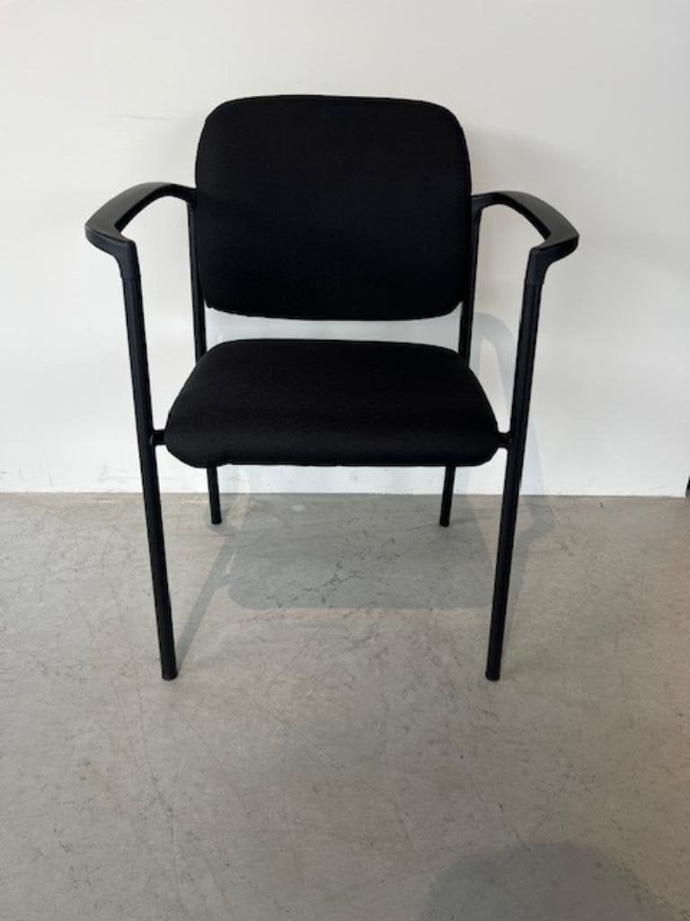 Vergaderstoel kantinestoel zwart, Zwart, Nieuw, Ophalen of Verzenden, Eén