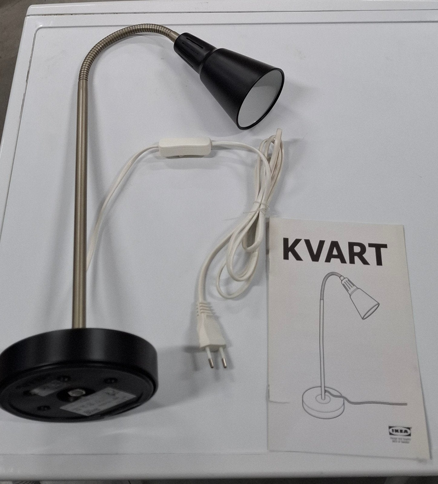 6 stuks Ikea Kvart bureau lamp, Zwart, Ophalen of Verzenden, Bureaulamp, IKEA