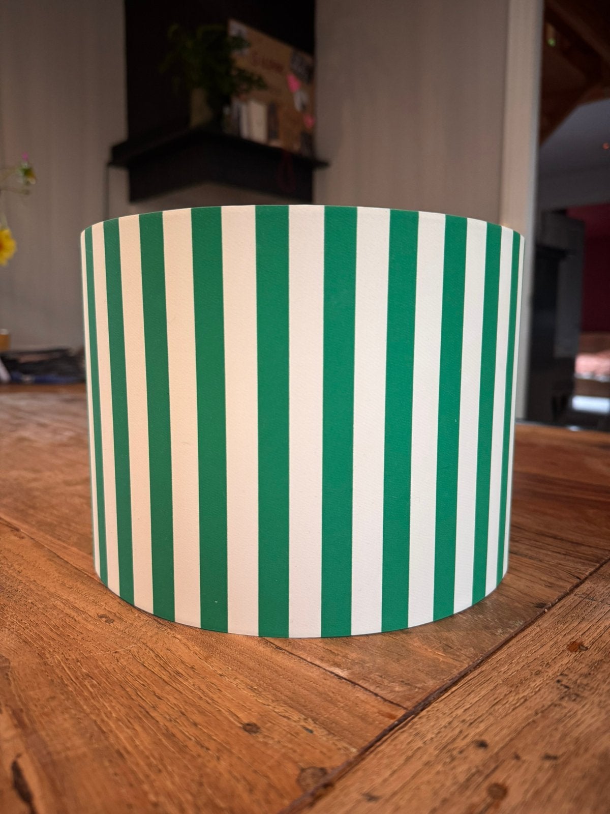 Streepjes lampenkap, Ophalen, Nieuw, Rond, Vloerlamp