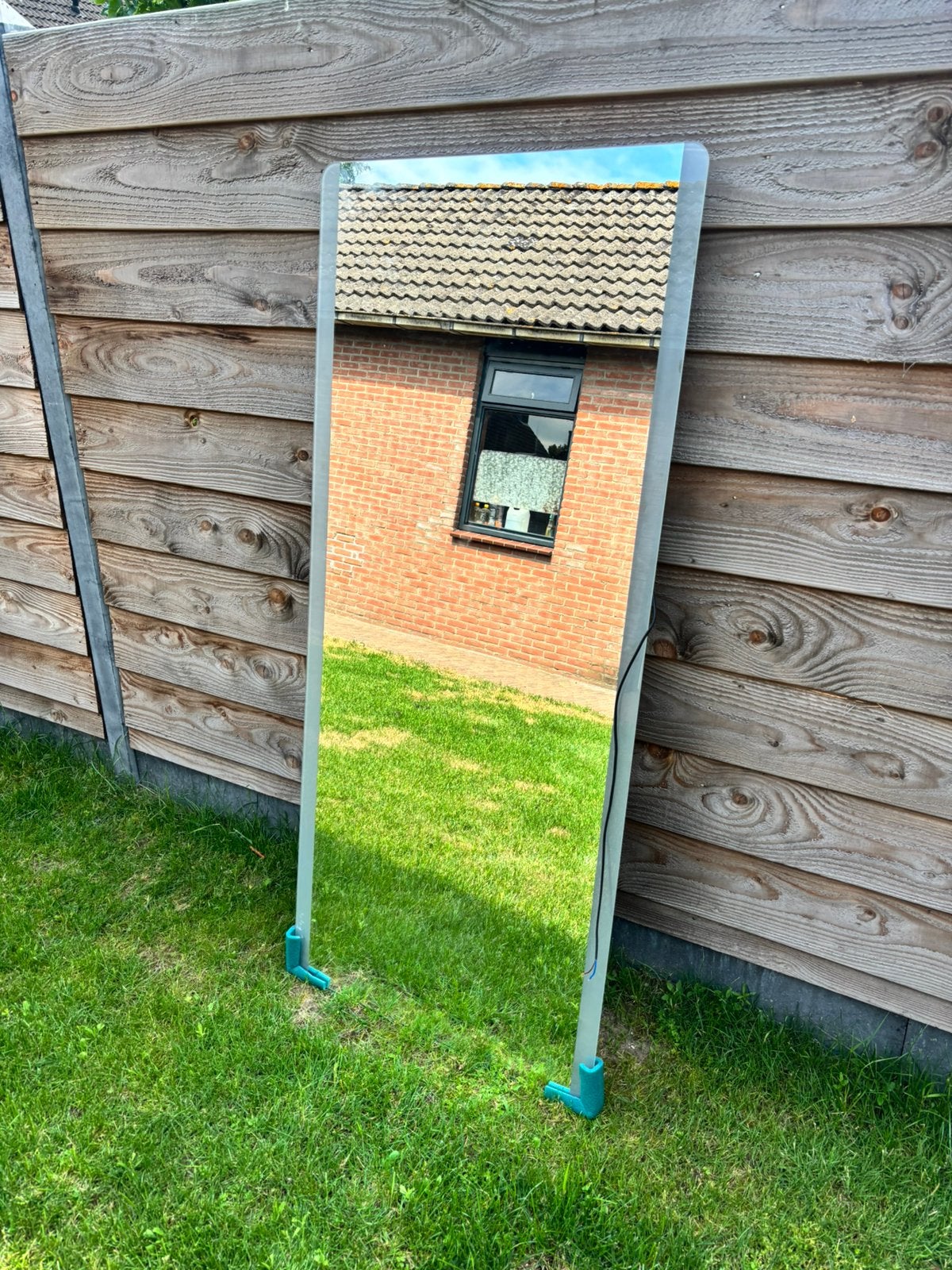 Badkamerspiegel met verwarming en verlichting, Huis en Inrichting, Ophalen, Zo goed als nieuw, Minder dan 25 cm, Minder dan 100 cm