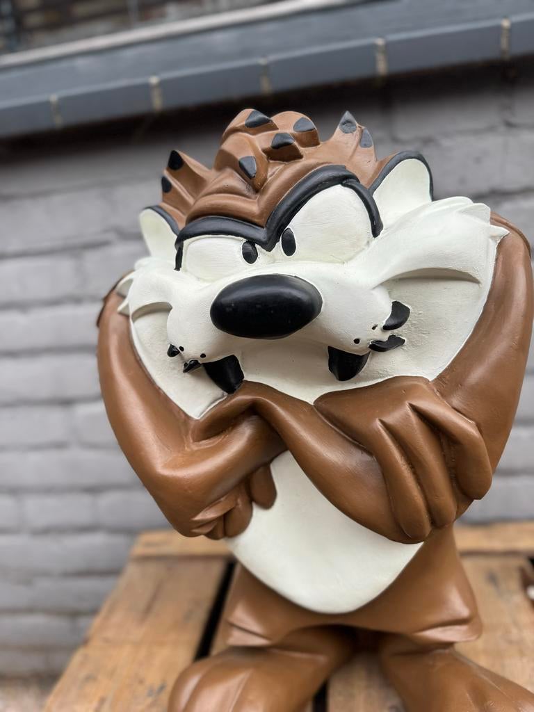 Taz Devil Looney Tunes Beeld - Grote Decoratie Figuur, Ophalen, Gebruikt, Beeldje of Figuurtje, .