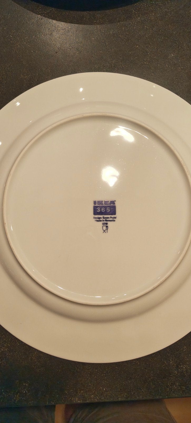 2x IKEA 365+ Dinerborden, wit, 27 cm, Ophalen of Verzenden, Gebruikt, IKEA, Bord(en)