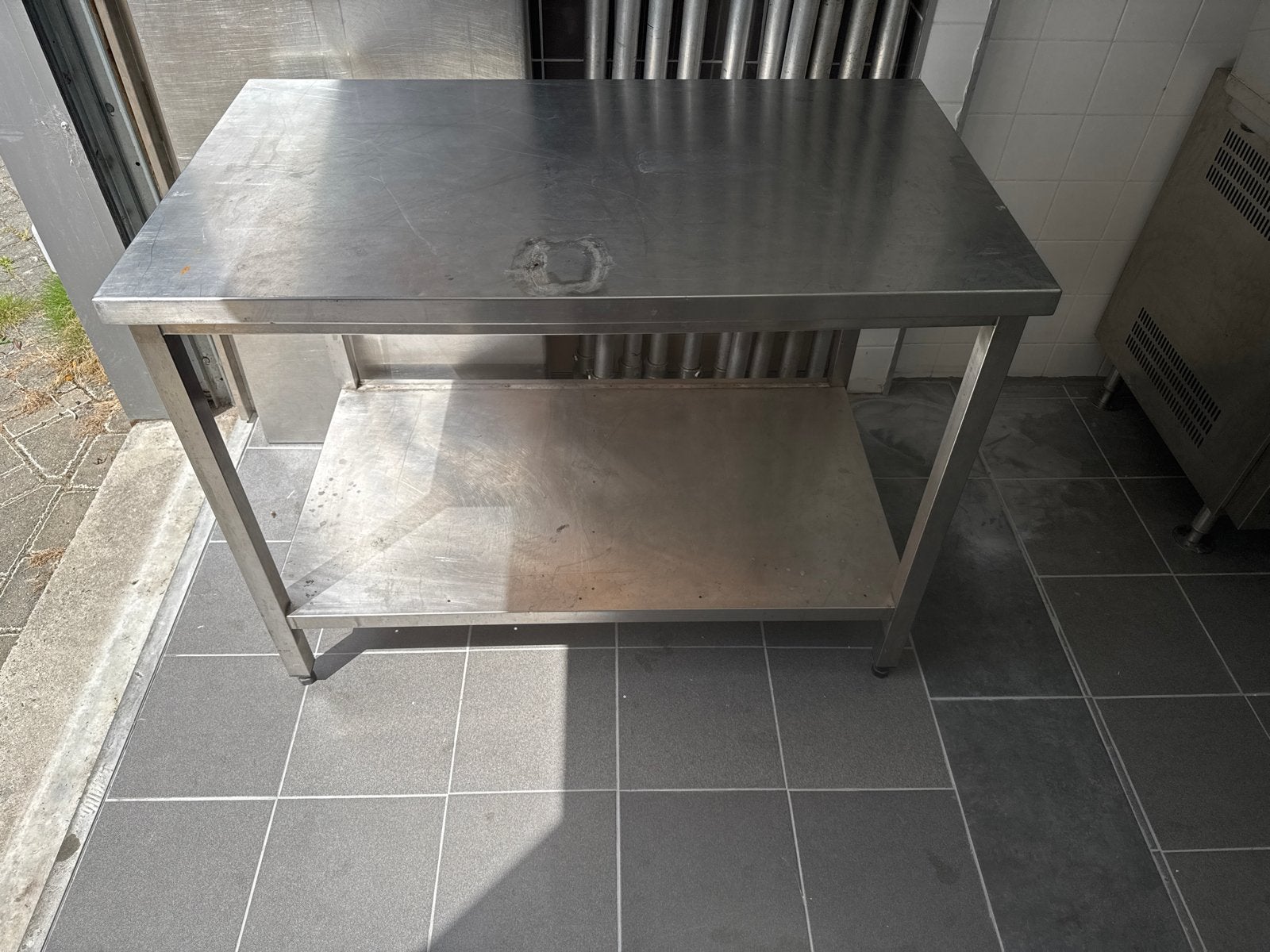 RVS Tafel 120x70x90 cm voor Hobby, Garage, Werkbank, Huis en Inrichting, Tafels | Eettafels, Ophalen, Gebruikt, 50 tot 100 cm