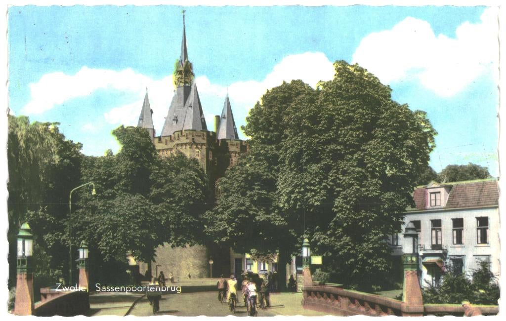 983679 Zwolle Ov 1963 Sassenpoortenbrug  Onbeschreven