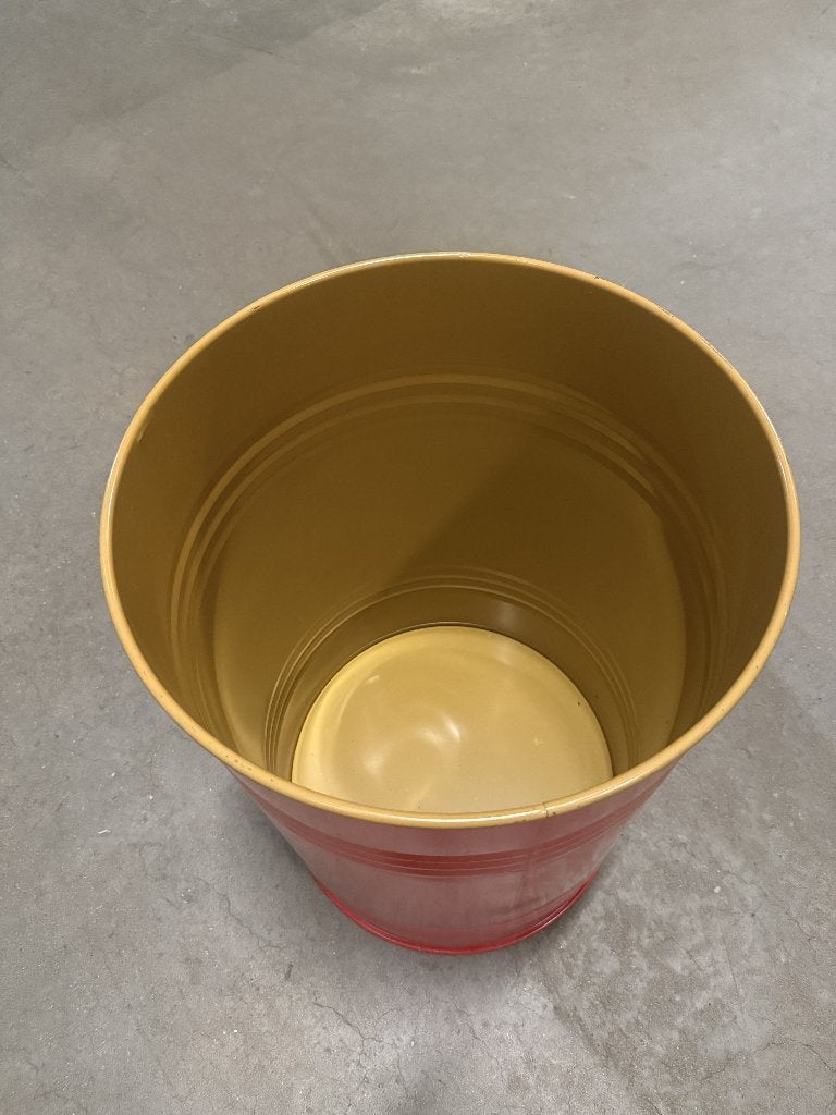 Rood ijzeren vat met deksel en klemband – 100 liter, Ophalen, Gebruikt, 100 cm of meer, 60 cm of meer