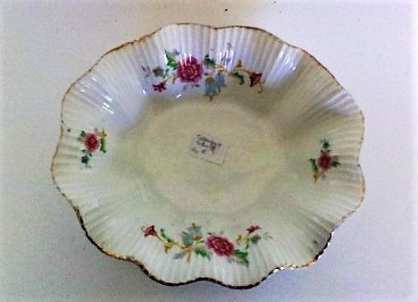 Antiek porseleinen schaaltje Steinmann Tiefenfurt Bloemen, Ophalen, Porselein of Keramiek, Schaal, Rond