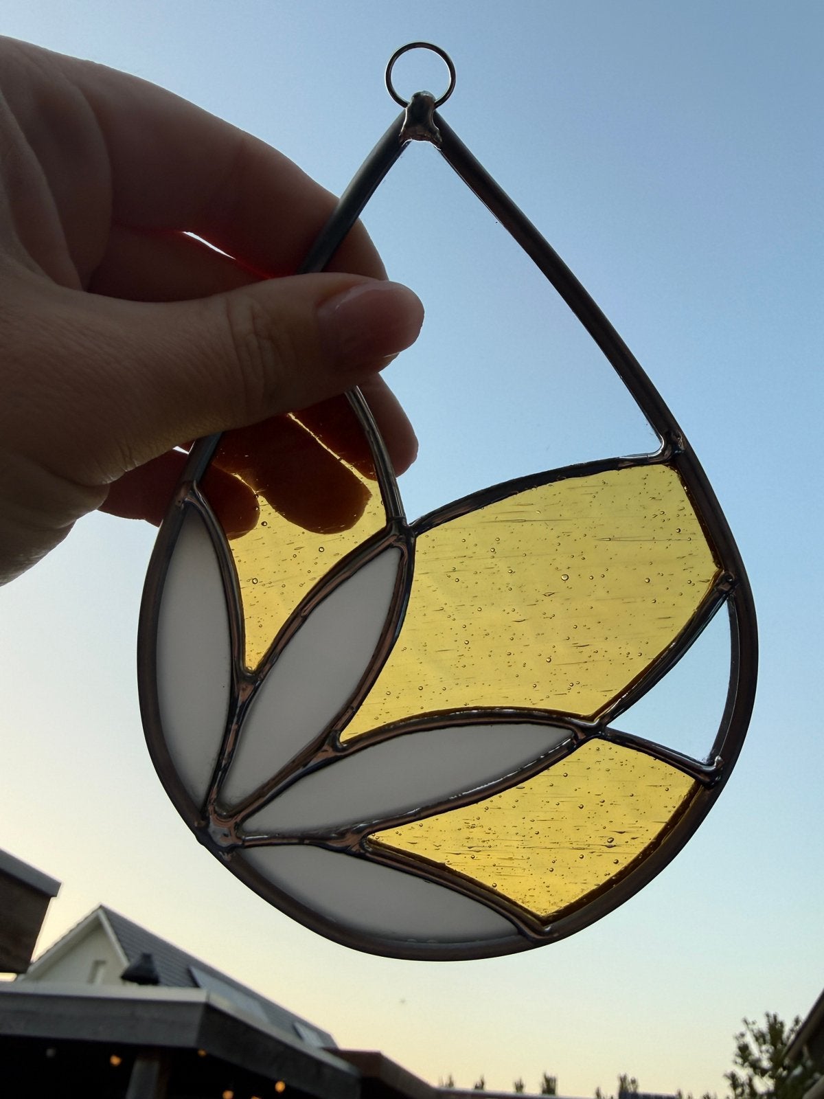 Glas in lood raamhanger, Ophalen of Verzenden, Zo goed als nieuw