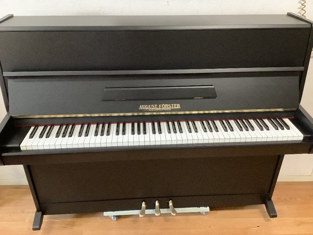 Zwarte August Förster piano, Muziek en Instrumenten, Ophalen, Gebruikt, Zwart, Piano