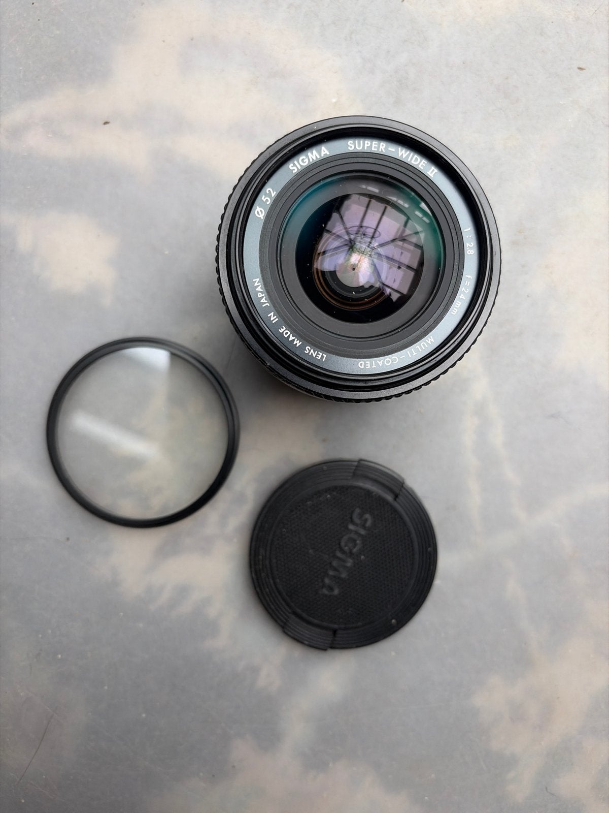 Sigma Super-Wide II 24mm f/2.8 lens, Gebruikt, Sigma, Overige vattingen, Lensdoppen