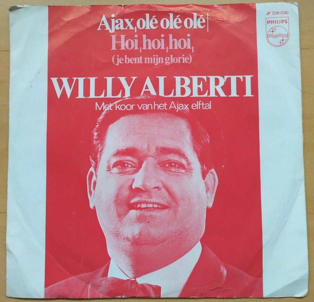 7" Willy Alberti Koor Van Het Ajax Elftal - Ajax, Olé Olé Ol, Gebruikt, Originele persing, 7 inch, Single