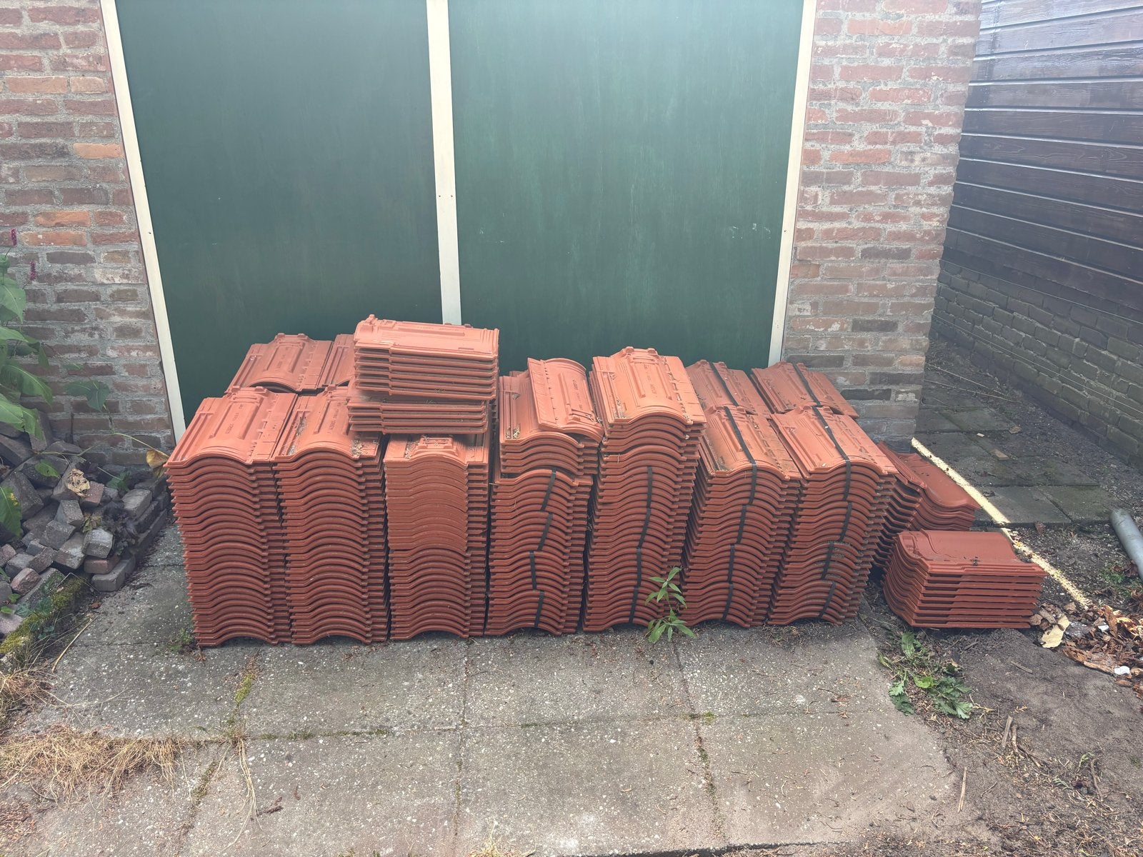Partij van ca 400 ongebruikte VHV Vario dakpannen natuurrood, Ophalen, Steen of Klei, Nieuw, 15 m² of meer