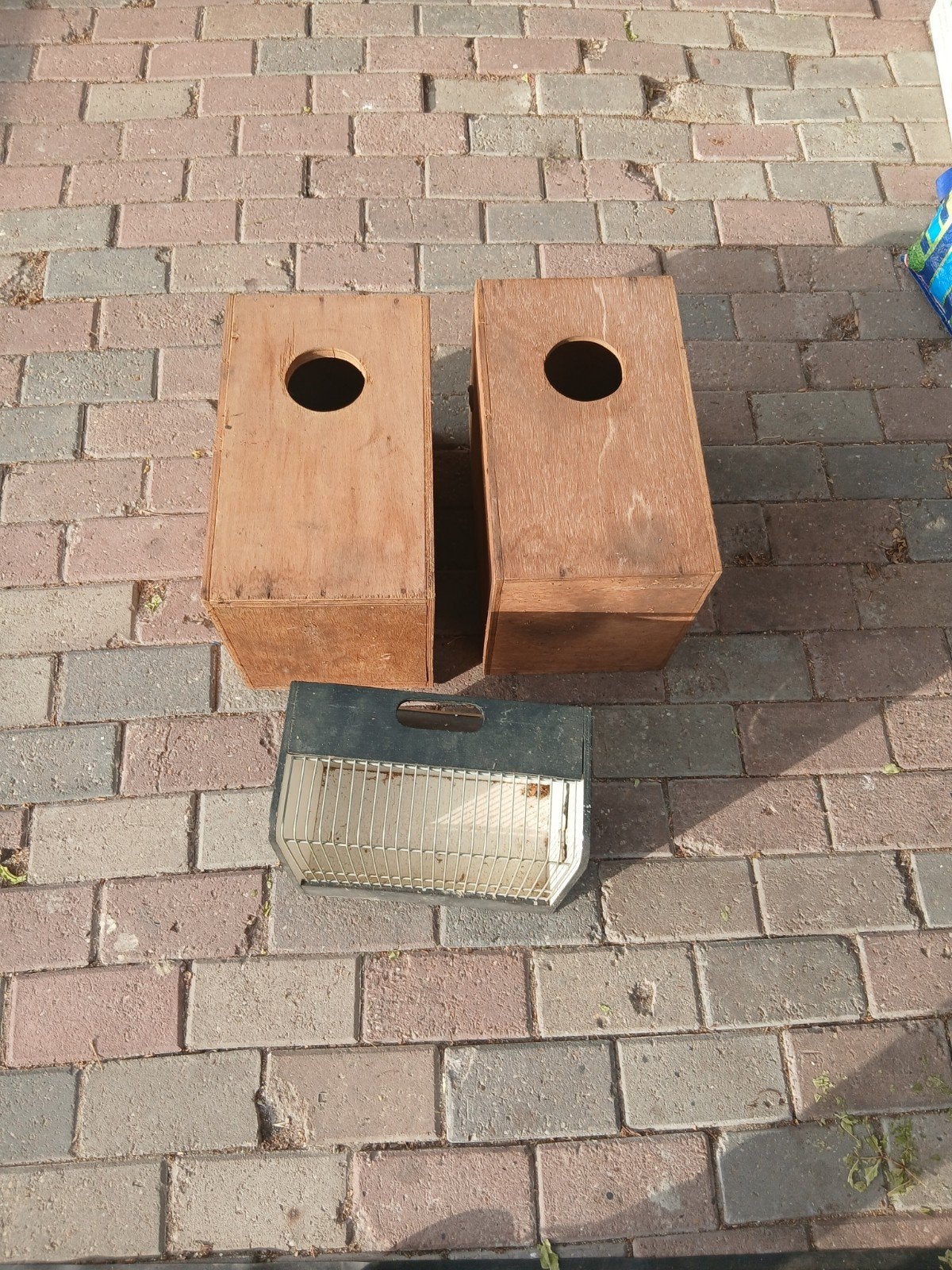 broedblokken grote parkieten en vervoerskooitje, Dieren en Toebehoren, Ophalen of Verzenden, Hout, Vogelkooi
