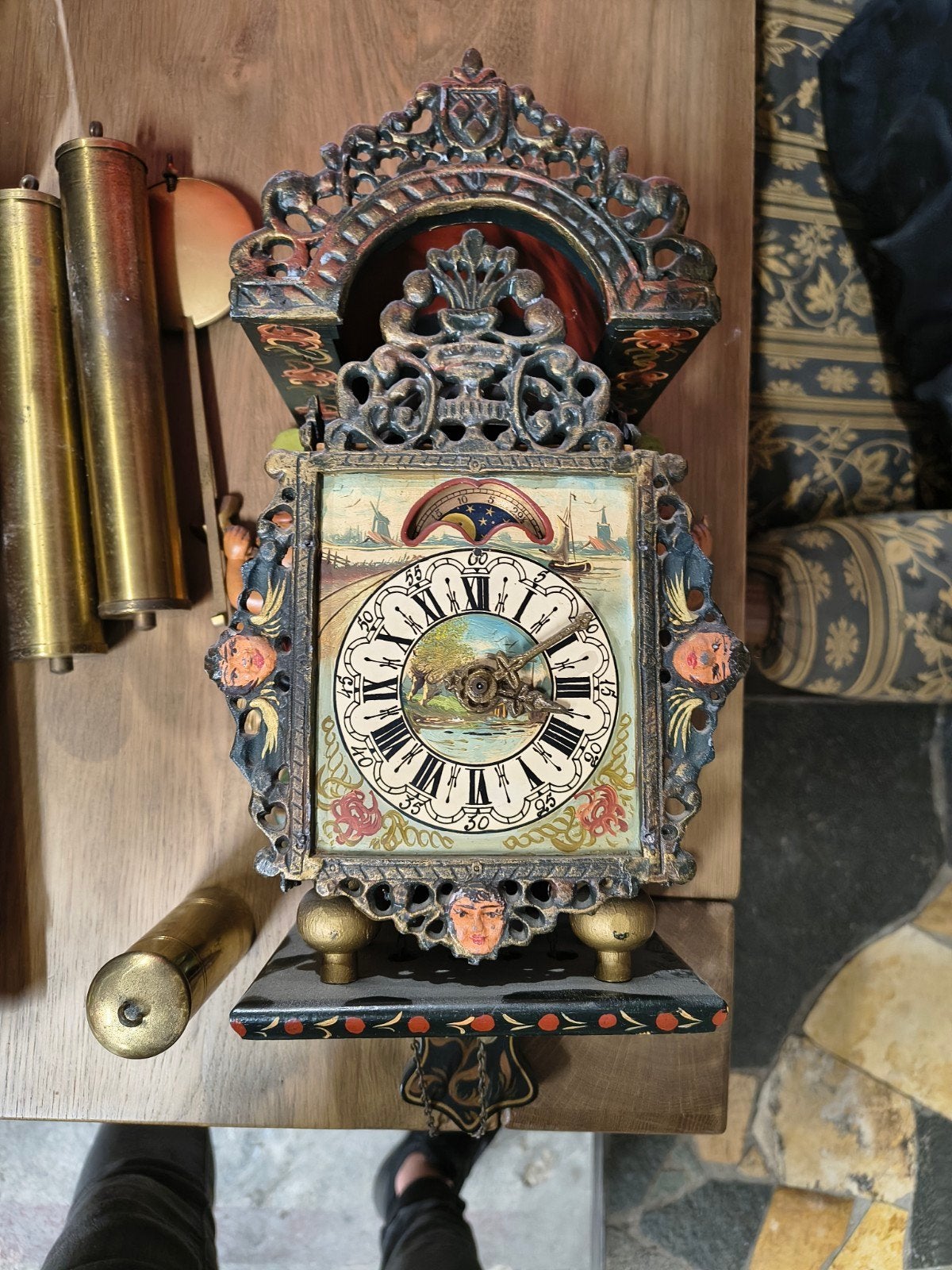 Stoelklok antiek, Antiek en Kunst, Antiek | Klokken, Ophalen